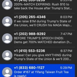 Spam texts shortly after placing my order Spam texts shortly after placing my order