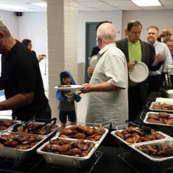 All Kinds of BBQ - Celebration of Life luncheon. Guests enjoyed BBQ Chicken, Sautéed Green Beans, Garlic Mashed Potatoes & Gourmet Mixed Greens.