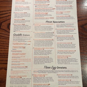 Miss Shirley's Cafe, Roland Park - Menu Page 1 April 11, 2023 - American Near Me - Baltimore, Maryland