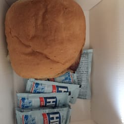 Sainsbury's - Takeaway sausage bap from the cafe