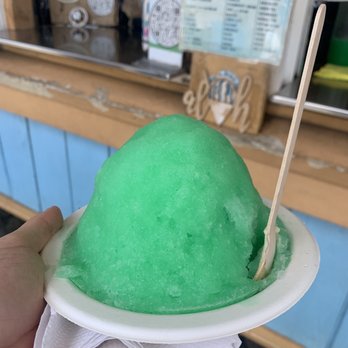 Waiola Shave Ice - Melon with flan and red beans - Ice Cream & Frozen Yogurt Near Me - Honolulu, Hawaii Waiola Shave Ice - Melon with flan and red beans - Ice Cream & Frozen Yogurt Near Me - Honolulu, Hawaii