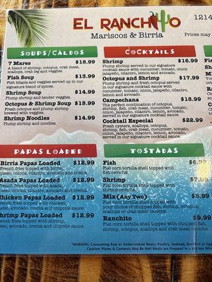 Menu photo 2 El Ranchito Guymon, OK