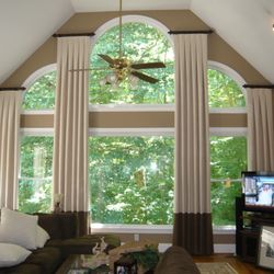 Jane Murphy Custom Treatments, LLC - Two story stationary panels