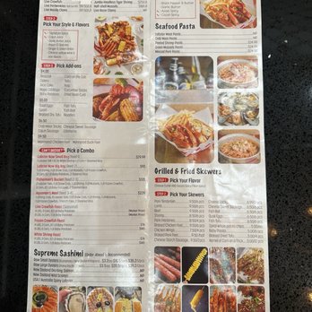 Lobster Now - 6/2025 Menu - Seafood Near Me - Pomona, California