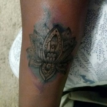 De Inkman Tattoo - Lotus done by Ackil - Tattoo Near Me - Brooklyn, New York