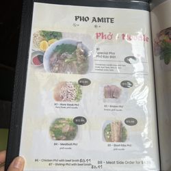 Pho Amite - Menu 11/15/2023