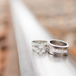 Elegance Goldsmith - Wedding Rings: men's- 1.58ct, women's- 4.12ct