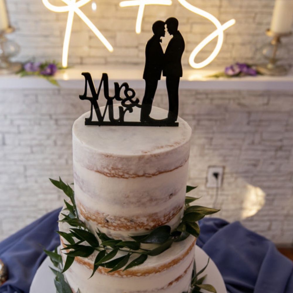 Frosted Mermaid - Wedding cake w/ semi naked frosting - bottom champagne, top chocolate chip - Desserts Near Me Frosted Mermaid - Wedding cake w/ semi naked frosting - bottom champagne, top chocolate chip - Desserts Near Me