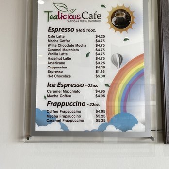 Tealicious Cafe - Menu - Bubble Tea Near Me - San Antonio, Texas