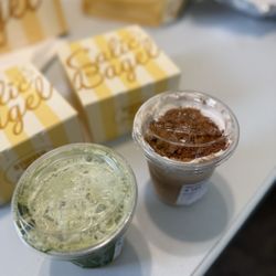 Mango Matcha Latte Biscoff Latte