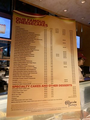 Menu photo 2 The Cheesecake Factory Newark, DE