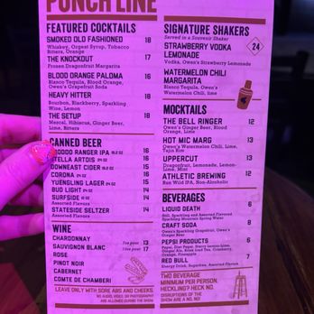 Punch Line Philly - Menu - Bars Near Me - Philadelphia, Pennsylvania Punch Line Philly - Menu - Bars Near Me - Philadelphia, Pennsylvania