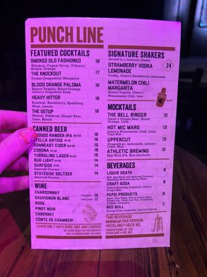 Menu photo 2 Punch Line Philly Philadelphia, PA Menu photo 2 Punch Line Philly Philadelphia, PA