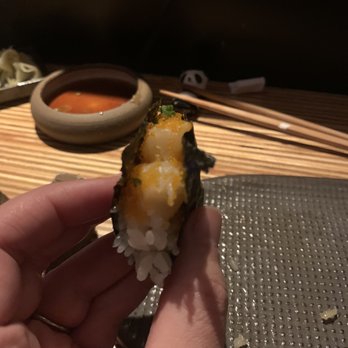 Gi-Jin - Spicy scallop hand roll - Sushi Bars Near Me - Pittsburgh, Pennsylvania Gi-Jin - Spicy scallop hand roll - Sushi Bars Near Me - Pittsburgh, Pennsylvania