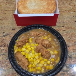 Chicken Pot Pie, Famous Bowl (top to bottom)