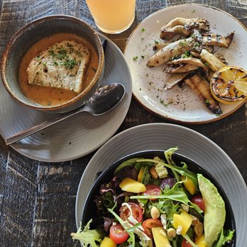 GRANVILLE - Tomato brisque, grilled mushrooms, and thai salad - New American Near Me - Pasadena, California