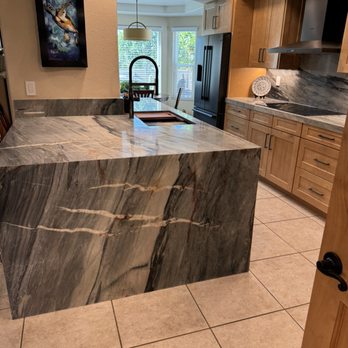 Granite & Marble Concepts - Waterfall, countertops and backsplash. - Flooring Near Me - El Cajon, California Granite & Marble Concepts - Waterfall, countertops and backsplash. - Flooring Near Me - El Cajon, California