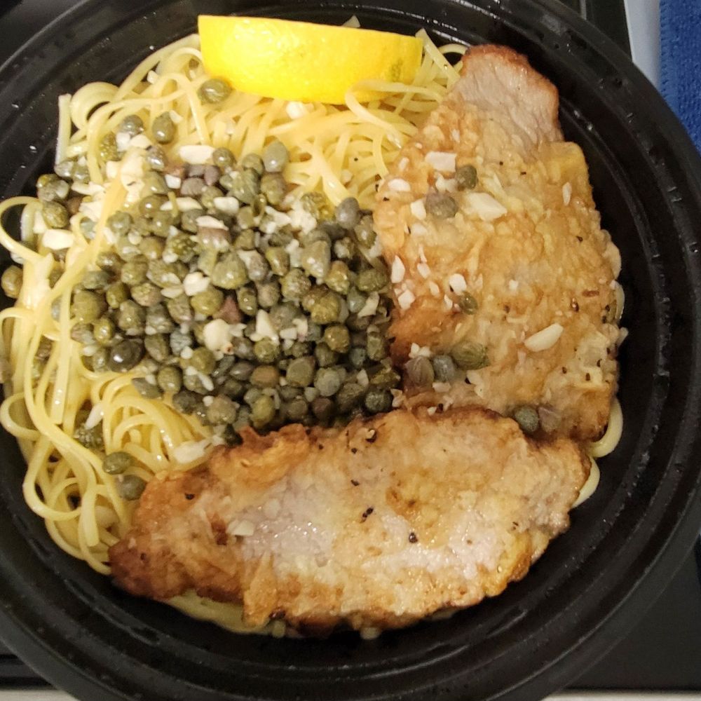 Veal parm with piccata sauce Veal parm with piccata sauce