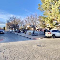 Mesilla Plaza - View of the Plaza interior, church in the background