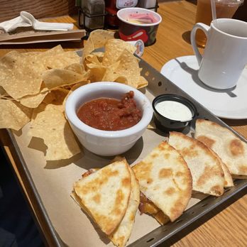 Chili's - Lunch Combo - Quesadilla served with chips and salsa - American Near Me - San Bernardino, California