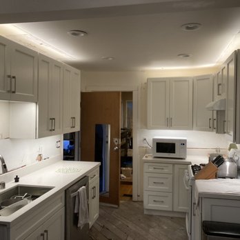 Sena Electric - Upper and under cabinet LED strip lighting (kitchen in construction phase) - Electricians Near Me Sena Electric - Upper and under cabinet LED strip lighting (kitchen in construction phase) - Electricians Near Me