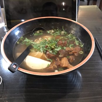 Homemade Ramen - So good! Add hot oil! The beef was so tender and tasty - Chinese Near Me - Toronto, Ontario