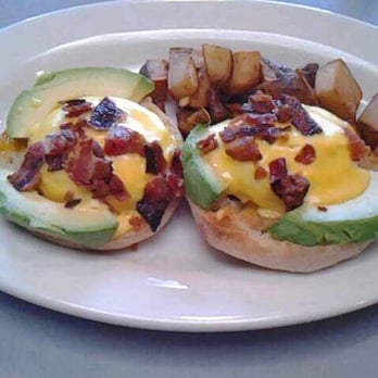 Ardmore Station Cafe - Eggs Benedict with bacon and avocados. - Breakfast & Brunch Near Me - Ardmore, Pennsylvania