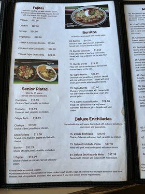 Menu photo 4 Playa Azul Puyallup, WA