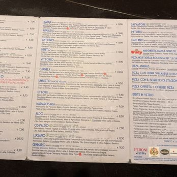 Sorbillo - Menu, surprising wide selection of pizzas even if only pizza - Pizza Near Me - Naples, NA