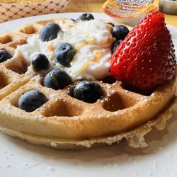 Enjoy a waffle any day before 11 am