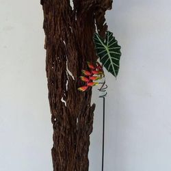 Original wood floral vase design