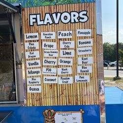 Maui Joe’s Shave Ice - Rotation of flavors