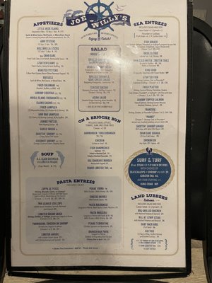 Menu photo 4 Joe Willy's Seafood House Wappingers Falls, NY