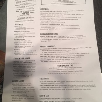 Phillips Seafood - Lunch menu - Seafood Near Me - Baltimore, Maryland