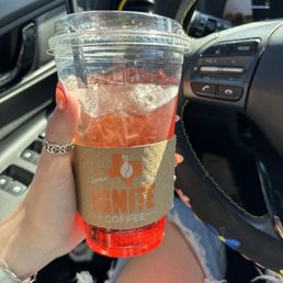 Gold Lotus + Strawberry Syrup