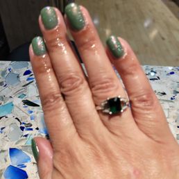 Fresh manicure just in time for the holidays . Fresh manicure just in time for the holidays .