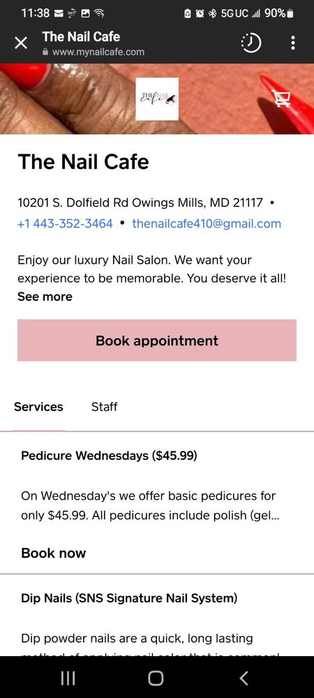 The Nail Cafe Logo