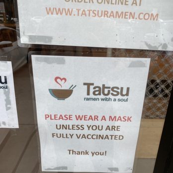 Tatsu Ramen - Covid masks required - Ramen Near Me - Pasadena, California Tatsu Ramen - Covid masks required - Ramen Near Me - Pasadena, California