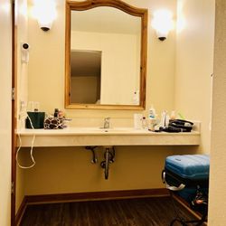 Camp Allen - Bathroom vanity area