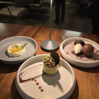 Sparrow Italia - Panna Cotta, Pistachio Tiramisu & Sparrow Hazelnut Rocher - Italian Near Me - Miami, Florida Sparrow Italia - Panna Cotta, Pistachio Tiramisu & Sparrow Hazelnut Rocher - Italian Near Me - Miami, Florida