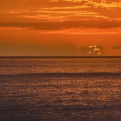 Papaoneone Beach - Zoomed into the sunset.