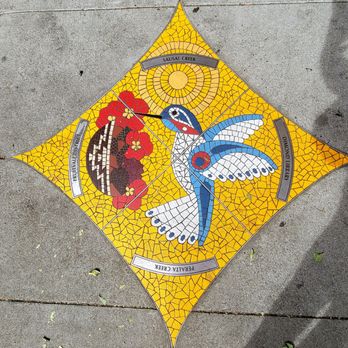 Wayland's Meat Market - Humming bird tile work in front of their store - Meat Shops Near Me - Oakland, California Wayland's Meat Market - Humming bird tile work in front of their store - Meat Shops Near Me - Oakland, California