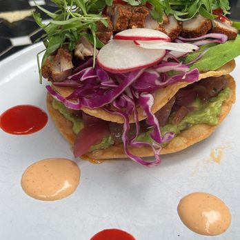 Domingo - Tuna Tostada - very tasty and perfect for lunch! - Cocktail Bars Near Me - San Antonio, Texas