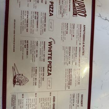 Supino Pizzeria - Menu - Pizza Near Me - Detroit, Michigan