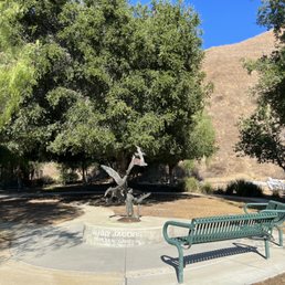 Shades on perimeters of park only and the gazebo