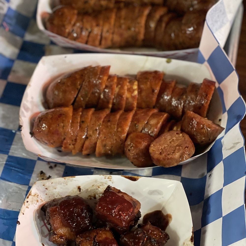 Tyler's Barbeque - Sausage and pork bits - Barbeque Near Me - Amarillo, Texas Tyler's Barbeque - Sausage and pork bits - Barbeque Near Me - Amarillo, Texas