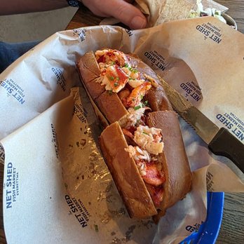 The Net Shed - Lobster roll. Spendy but good! - Seafood Markets Near Me - Everett, Washington