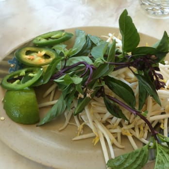 Pho So 1 - bean sprouts, basil, lime, and peppers - Vietnamese Near Me - Van Nuys, California Pho So 1 - bean sprouts, basil, lime, and peppers - Vietnamese Near Me - Van Nuys, California