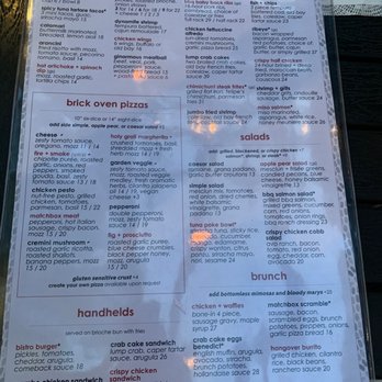 matchbox - Menu - New American Near Me - Silver Spring, Maryland