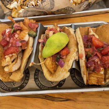 Treylor Park - Chicken & Pancake Tacos - New American Near Me - Savannah, Georgia